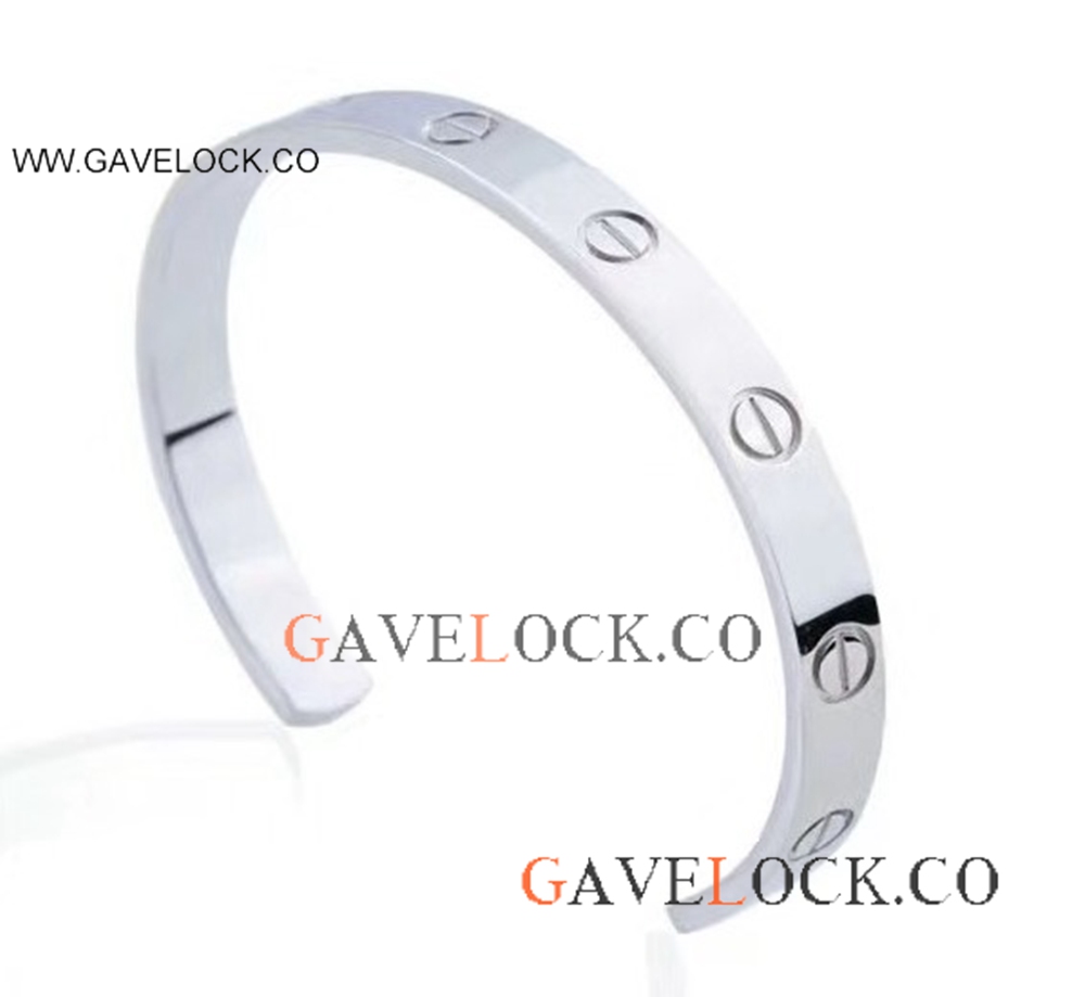 AAA Replica Cartier Love Bracelet / Silver Steel Open Bracelet